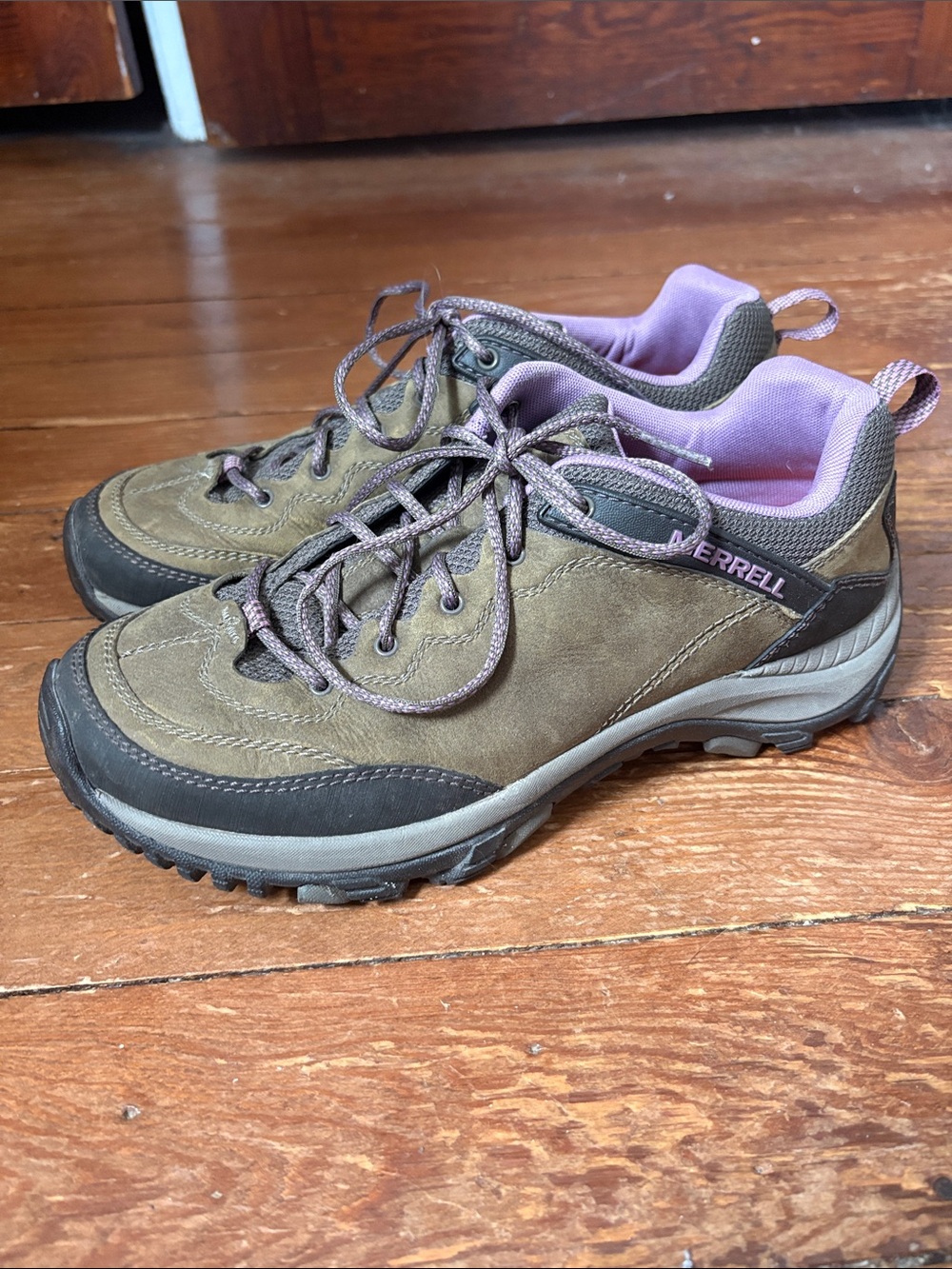 Merrell Womens Brindle Lavender Hiking Trail Shoes Boot Size 9 - Picture 3 of 8